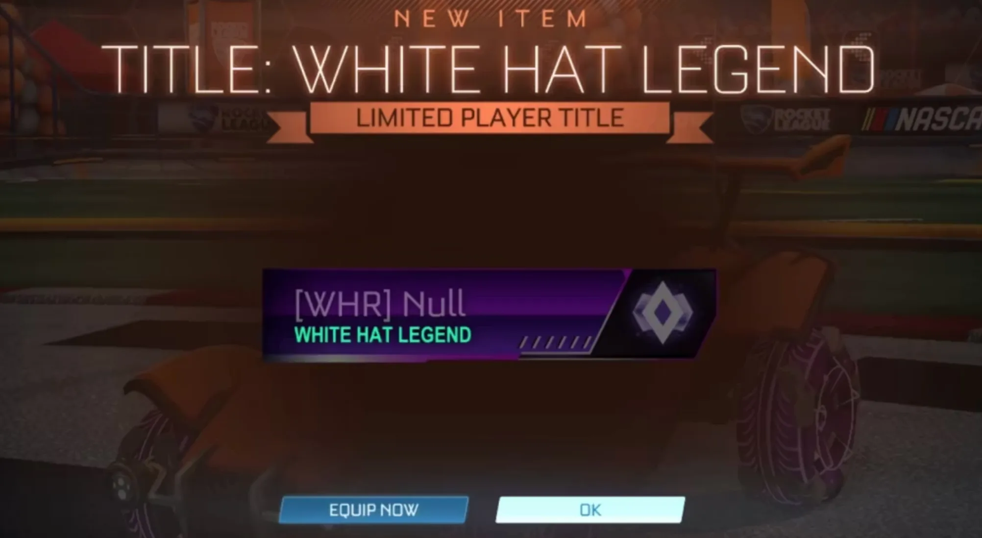 White Hat Legend rocket league